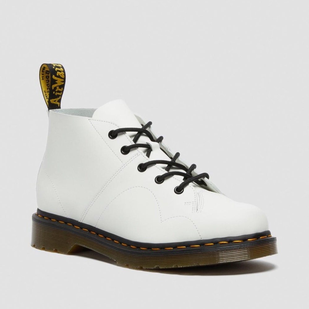 Dr. Martens Women's Church White Smooth 5-Eye Boots US 9